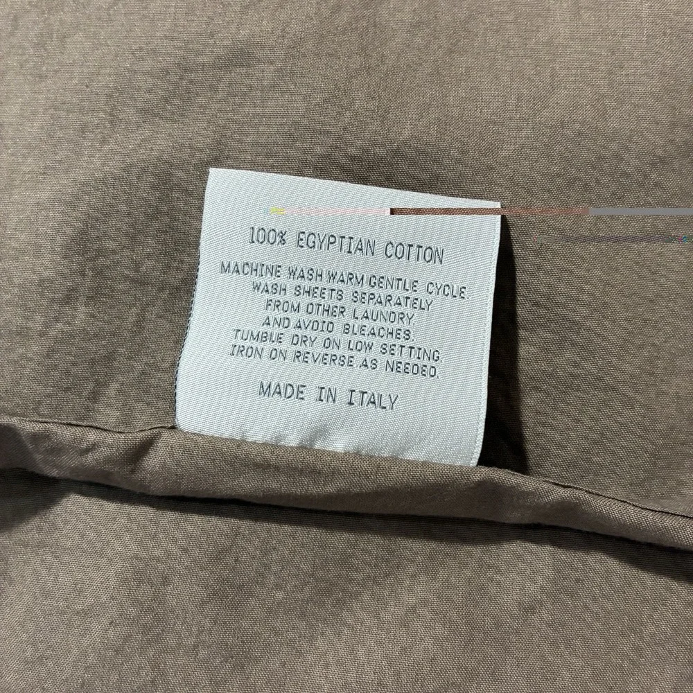 Linen Society Egyptian Cotton Set Of 2 Pillow Shams Brown 28